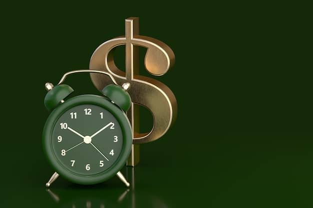 An image of a clock with dollar signs around it, representing the concept of saving time and money by potentially using credit repair services.