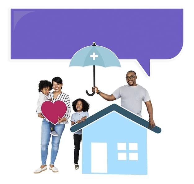 A diverse family standing in front of their home, symbolizing the importance of protecting assets with adequate insurance coverage.