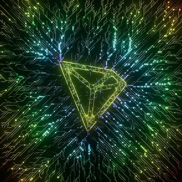 A digital rendering of the Ethereum logo superimposed over a network of interconnected nodes, with glowing lines connecting each node, symbolizing the decentralized nature of the staking process.