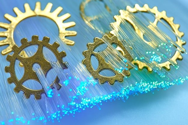A stylized image of gears turning, symbolizing the ongoing regulatory processes and adjustments, with a magnifying glass highlighting the words 